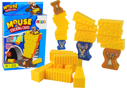 Cheese Tower Hungry Mouse Skill Game Build a Cheese Tower