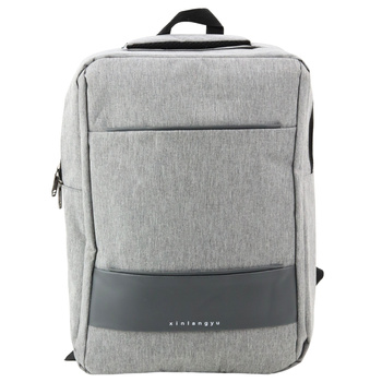 City Business Rucksack USB Mittelfach Grau 14L 40cm