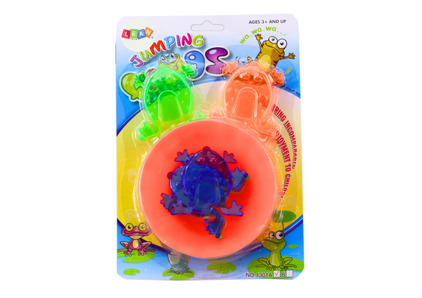 Jumping Frogs Skill Game Colorful Bowl