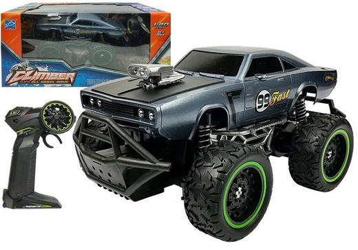 Remote controlled Car Off-road R/C Blue High Wheels