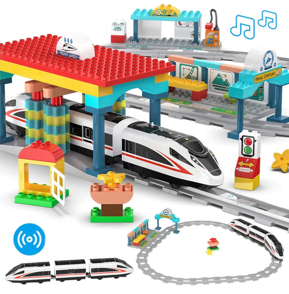 Building Blocks Train Railway Station CADA 108 Elements
