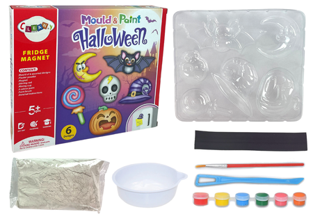 DIY Halloween Magnets Plaster Casts Pumpkin Kit