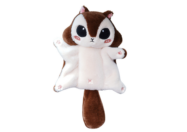 Plüsch-Maskottchen Zwerg Zuckergleiter-Eichhörnchen Braun Schlüsselanhänger 10 cm