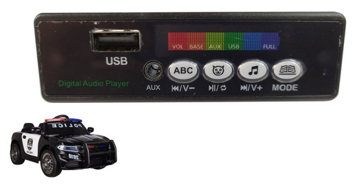 Musikpanel für Polizeifahrt auf dem Auto JC666