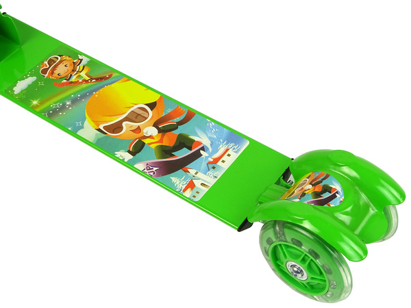 Tricycle Green LED Luminous Wheels