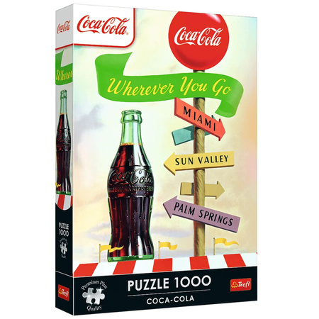 Puzzle – 1000 Premium Plus – Coca-Cola: Wohin du auch gehst Trefl 12098
