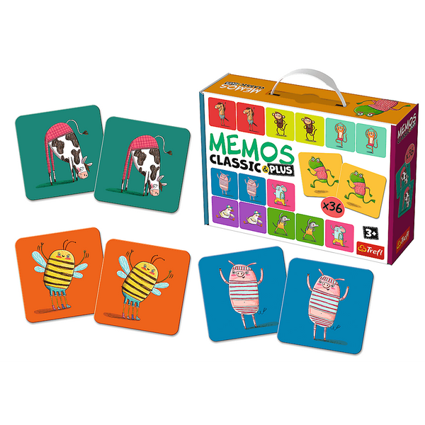 Memos Classic und Plus Spiel, Bewegung und Sound - Tiere Trefl 02271