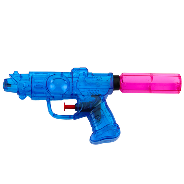 Small Transparent Water Gun Range 8m Red Blue Mix