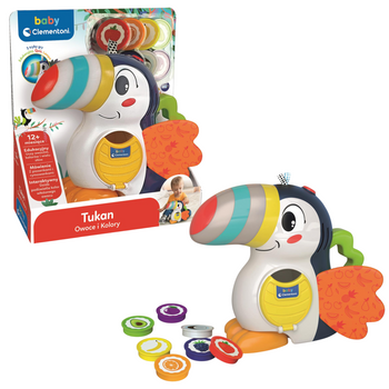 Interaktives Spielzeug Tukan Adrian: Obst & Farben Polnische Version Clementoni 50383