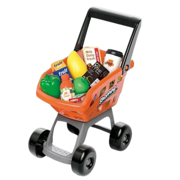 Kaufladen-Set: Kasse, Einkaufswagen, Scanner, Supermarkt, Kinderladen