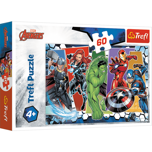 Puzzle - 60 - Niezwyciężeni Avengersi - Marvel Avengers - Trefl 17357