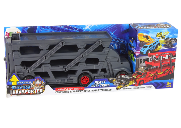 Large 3-storey truck trailer Heavy Duty Truck With extendable Car Launching Ramp