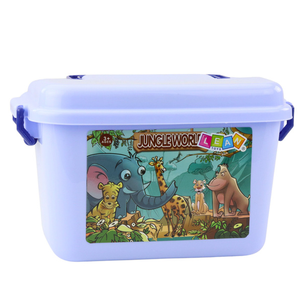 Figurenset Home Wilde Tiere Pflanzen Truhe 58-tlg