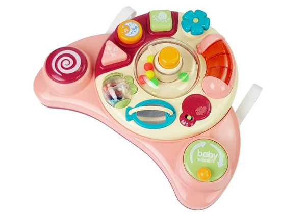 Interaktive Babytafel Spielzeug Musik Tier Rosa