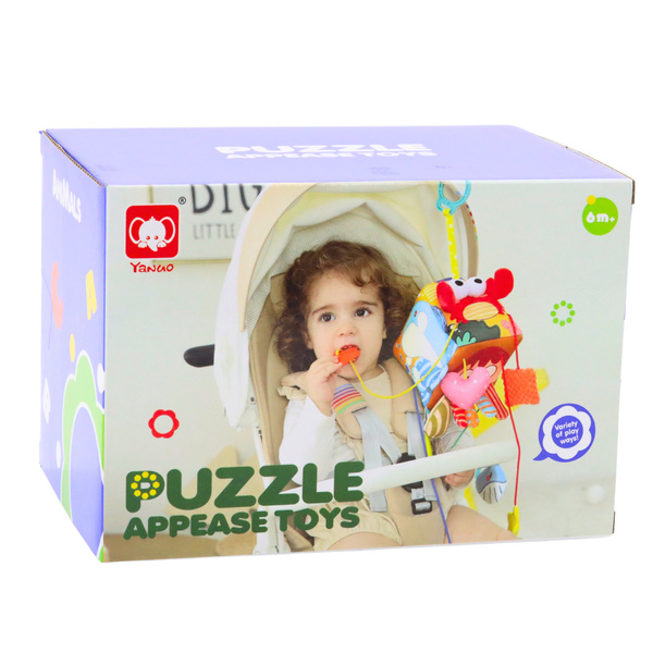 Krab 9-in-1-Spielzeug mit sensorischem Bettanhänger