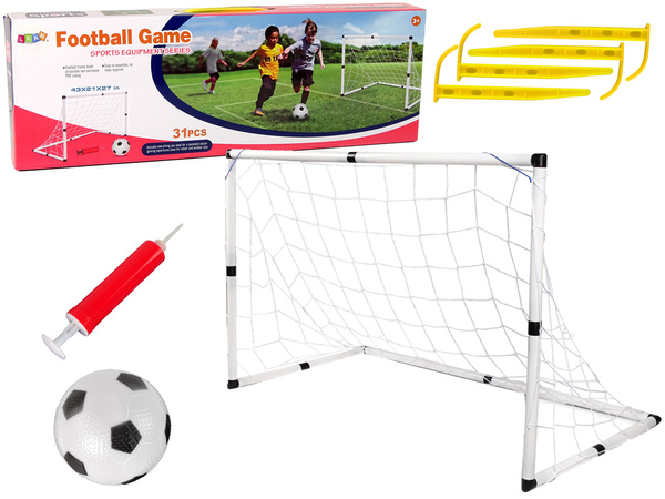 Big Football Goal for Kids + Football with pump Football Game