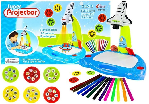 Projector Painting Airplane Kids Creative Set Lantern Slides 36 Patterns