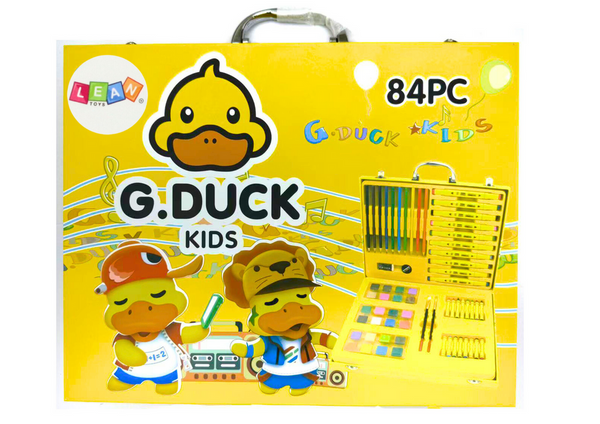 Art Set in a Suitcase Yellow Duck 84 El