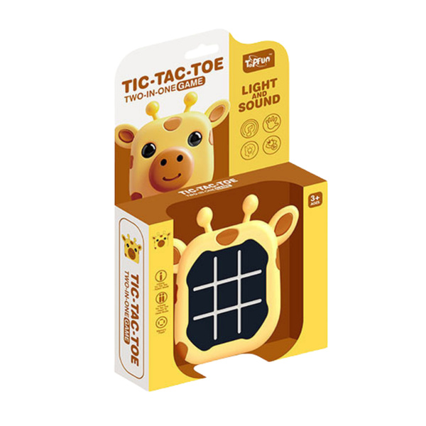 3in1 elektronisches Spiel Tic-Tac-Toe Memory Yellow Giraffe