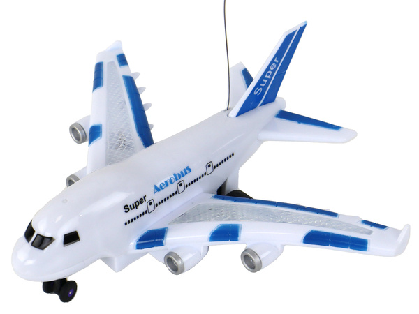 RC Airplane Remote Controlled White Aerobus Remote Control Lights Sounds
