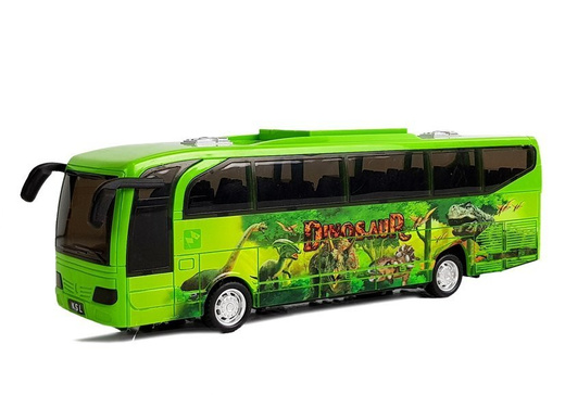 Jurassic Park Bus grüne Dinosaurier Frühlingsfahrt Light Sound