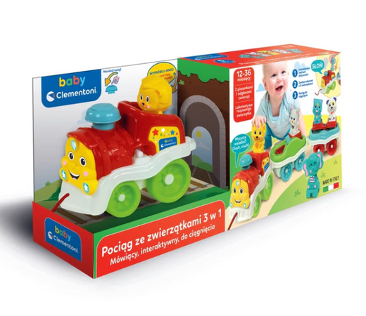 Interaktiver Tierzug Polnische Sprache Clementoni 50802