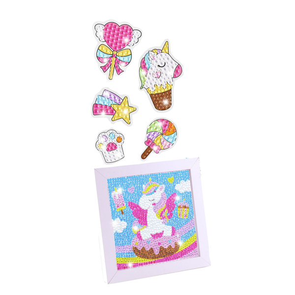Creative Set Diamond Mosaic Keychains Unicorns Colorful