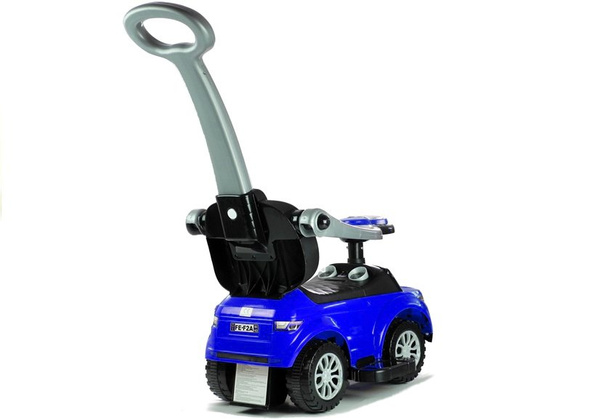 614W Toddlers Ride On Push Along with Parent Handle - Blue