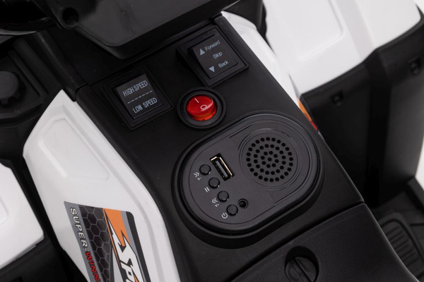 Elektrisches Ride-On-Quad JC915 Weiß