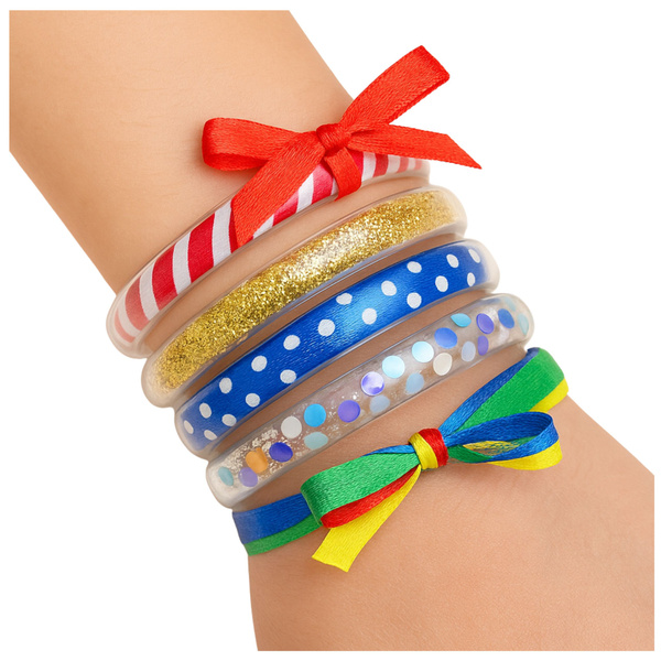 DIY Glitter Ribbon Bracelet Making Kit
