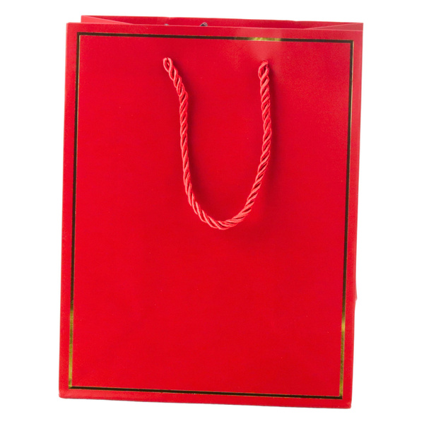 Gift Bag with Gold Frame Mix Color 23 x 18 x 10 cm