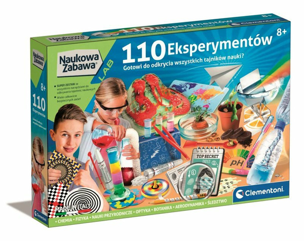 Science Fun 110 Experiments Polish Language Clementoni 50720