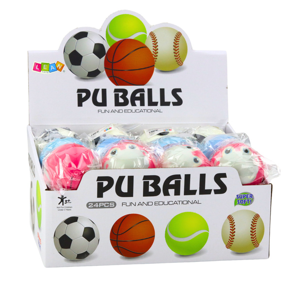 Hüpfball, Knetball aus Schaumstoff, Tiere, 7 cm