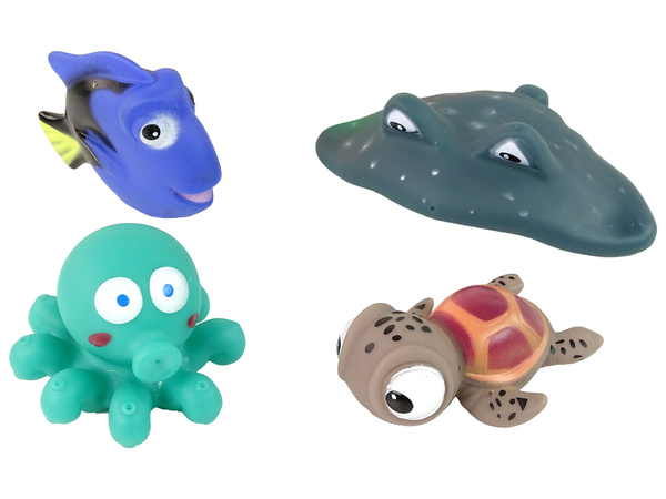 Set Badespielzeug aus Gummibällen