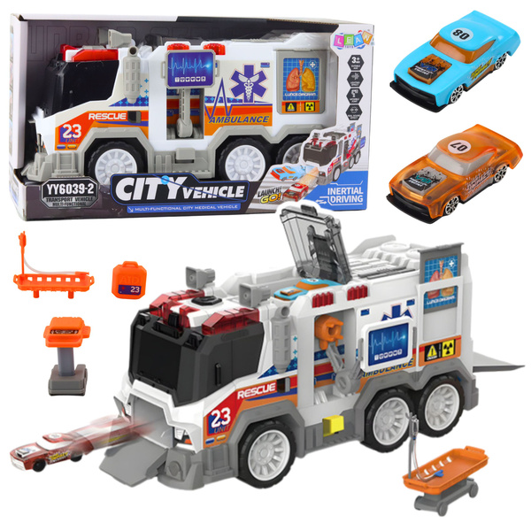 Ambulance City Ambulance Medical Vehicle Drive Lights Sounds