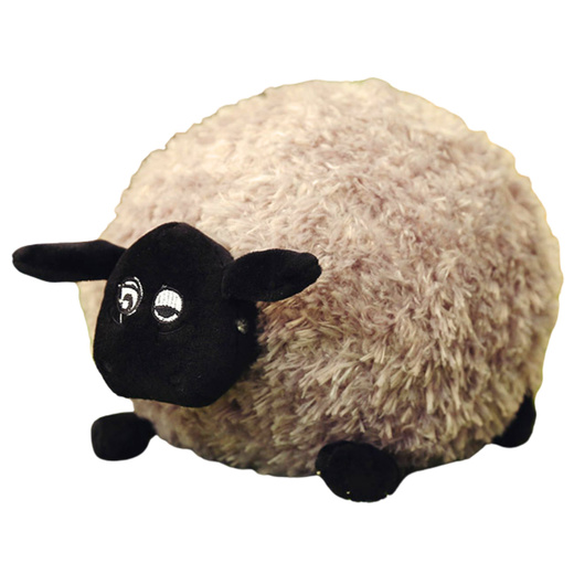 Plüsch-Maskottchen Kuschelschaf mit lockiger Wolle Hellbraun 20cm