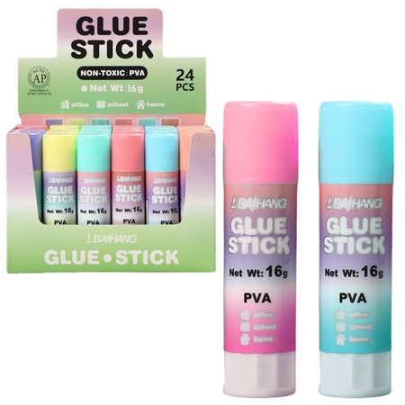 Glue Stick School Office Pastel 16g