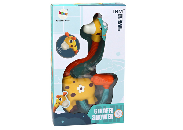 Yellow Giraffe Bath Toy Shower Sprinkler