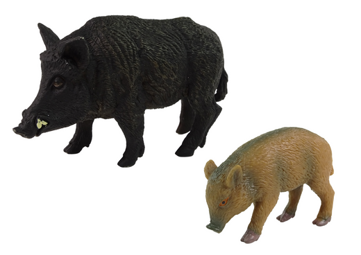 2er-Set Wildschwein mit Jungtier Serie Waldtiere