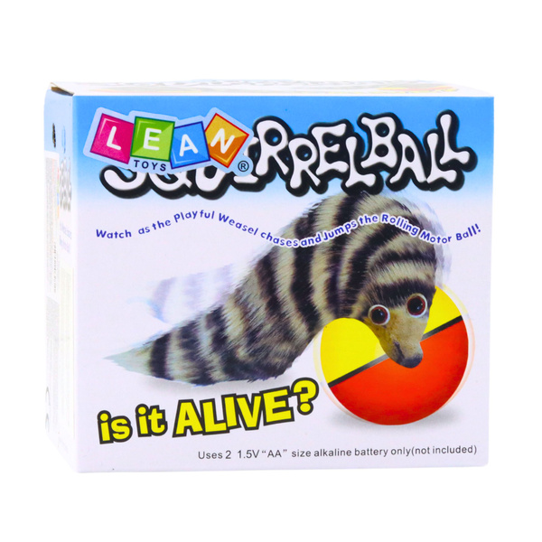 Ball with Fluffy Ferret Tail Interactive Toy for Children