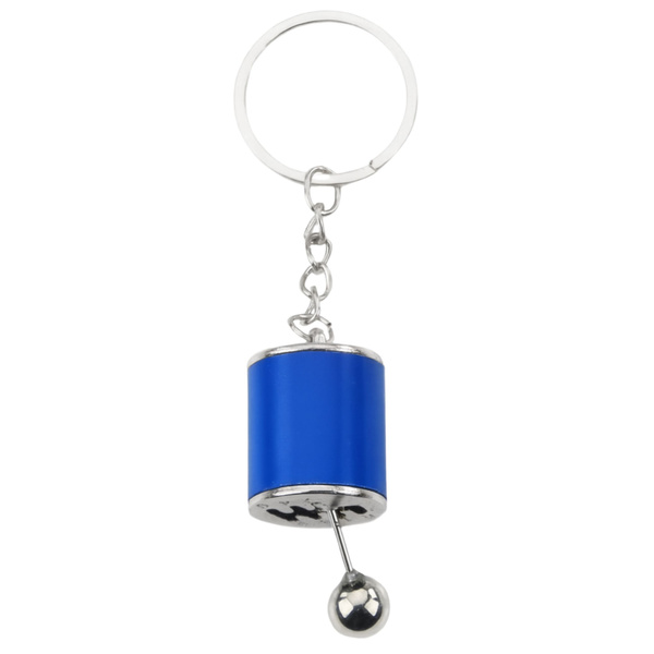 Metall Schlüsselanhänger Bewegliches Getriebe Blau