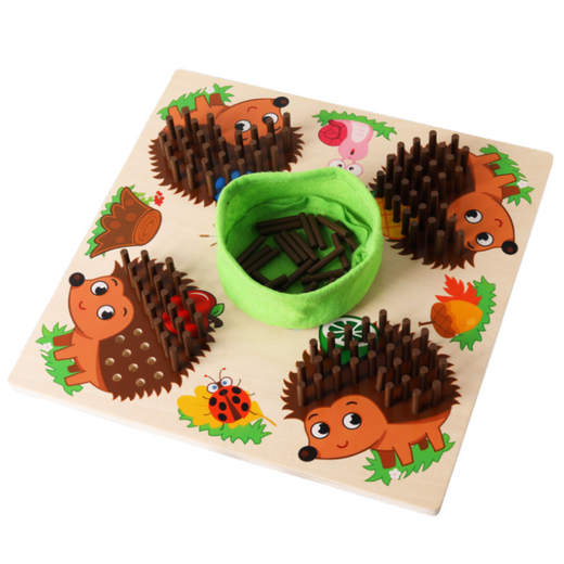 Igel-Brettspiel Logisches Zählen lernen aus Holz