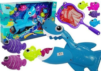 Schwimmspiel Shark Fish Hunter + Net Kescher