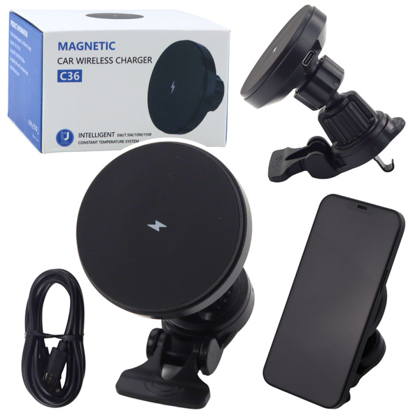 Magnetic Car Holder with 15W Inductive Charger