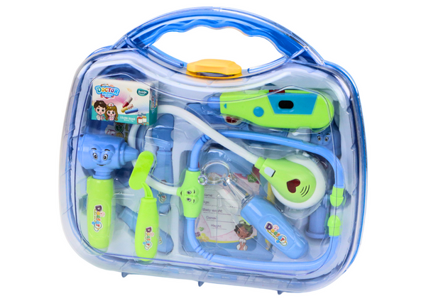 Little Doctor Medical Kit In Suitcase Lights Blue Sounds