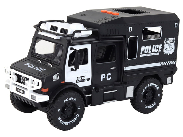 Police Off-Road Vehicle Police 1:14 Police Car Lights Sounds Black