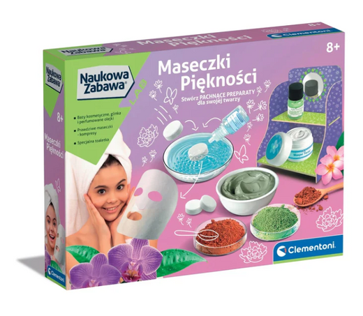 Wissenschaftlicher Spaß DIY-Set für Schönheitsmasken Polnische Sprache Clementoni 50901