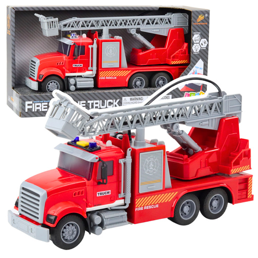 Fire Truck Ladder Boom Drive Water Lights Sounds