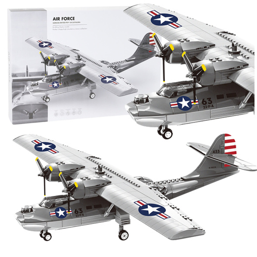 Construction Blocks Airplane PBY-5A Catalina 364el