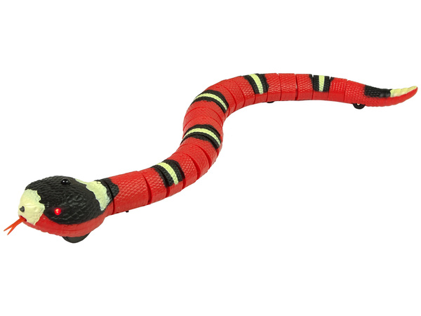 Remote Controlled Snake Touch Red Black Stripes